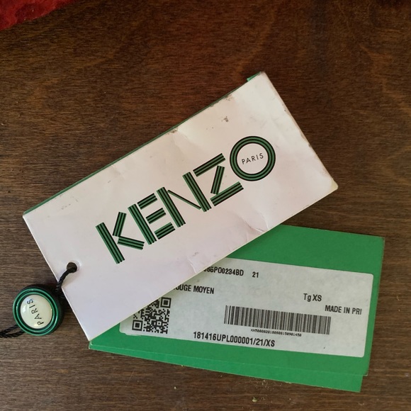 Kenzo orange collared shirt - Picture 4 of 4